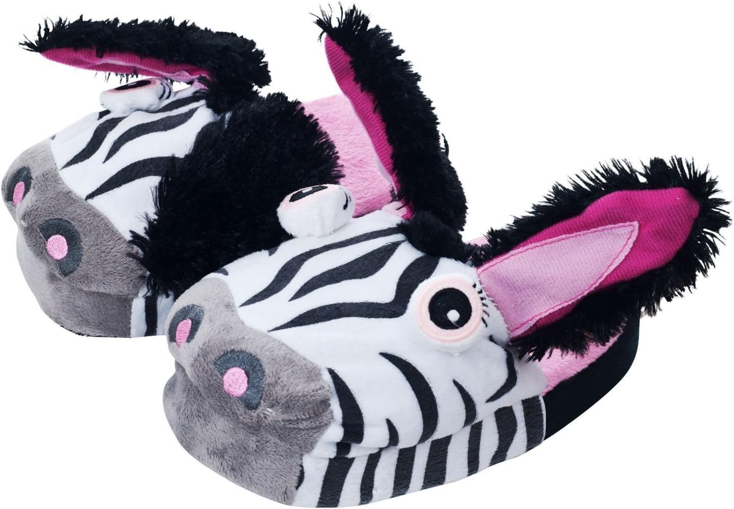 Silly Slippeez Kids Glow in the Dark Plush Slippers S 11/12 Multi