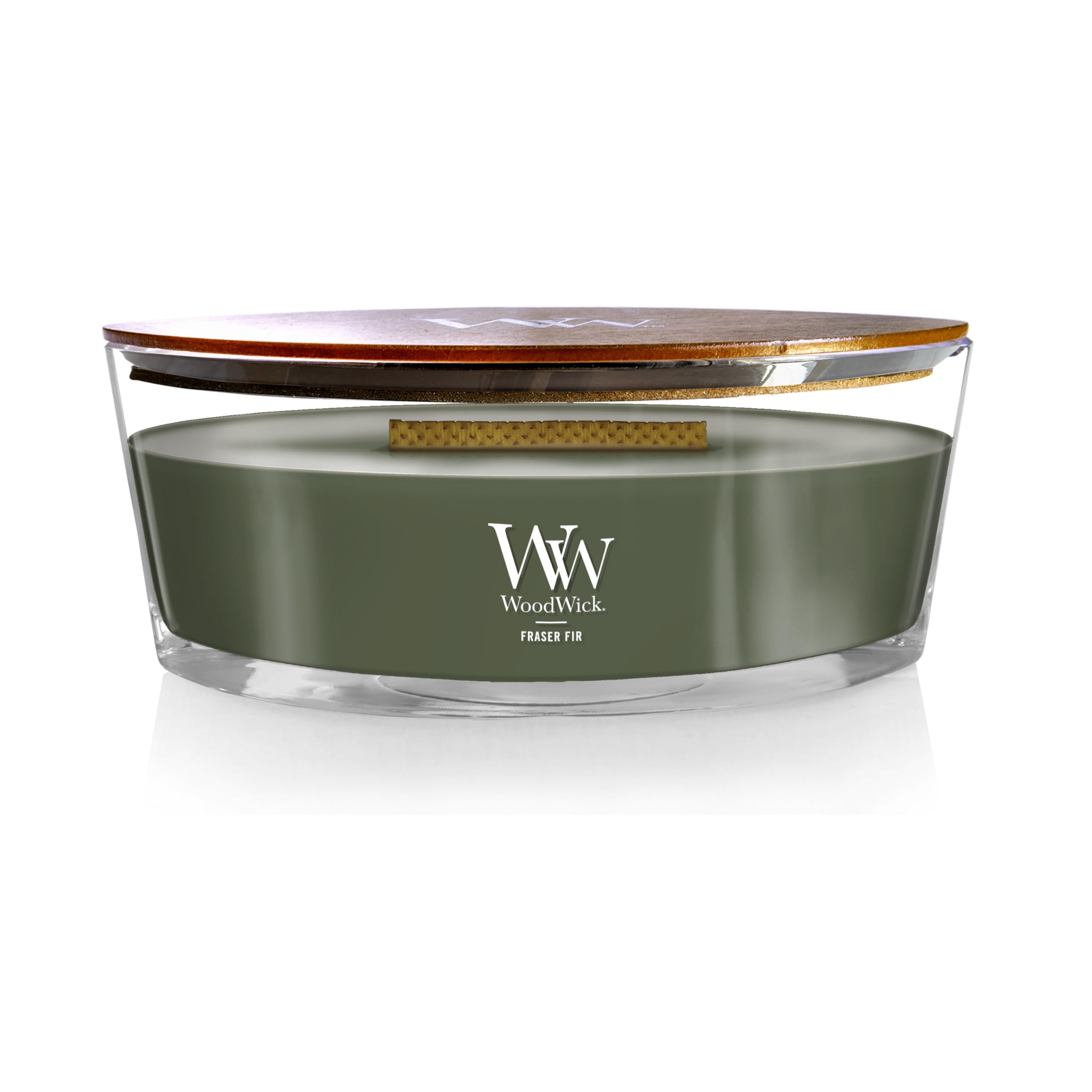 Woodwick Ellipse Scented Candle | Fraser Fir | with Crackling Wick | Burn Time: Up to 50 Hours