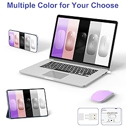 Bluetooth Wireless Mouse Rechargeable Silent Mouse