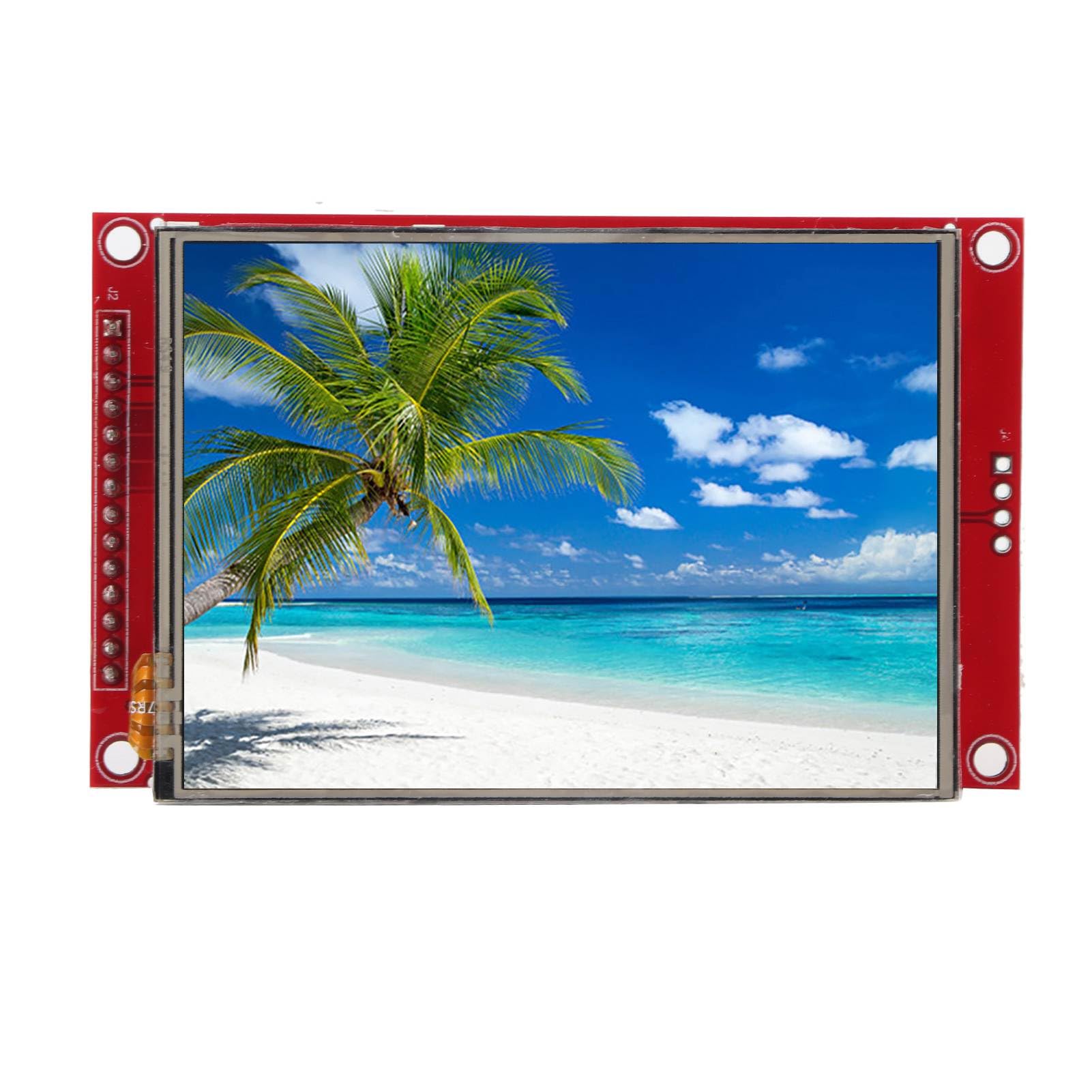 Oumefar 3.2 Inch Compatible Serial Peripheral Interface LCD TFT Display Module LCD Controller Board 240 * 320 LCD Display Screen with SD Card Cage(with Touch)
