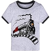 Little Hand Toddler Baby Boys Tops Cartoon Dinosaur Print Tees Kids Cotton Clothes Summer Short Sleeves T-Shirts 2-8 Years