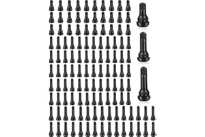 Riseuvo 120 Pcs TR412 TR413 TR414 Tire Valve Stems - Rubber Snap-in Valves for 0.453" Rim Hole Universal Fit Car, Truck, Trai