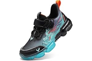 JMFCHI Kids Sneakers Boys Girls Tennis Running Shoes Outdoor Hiking Sneaker for Boys Athletic Breathable