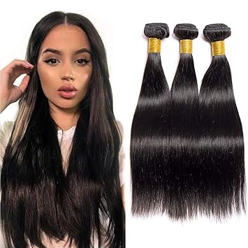 Buy Brazilian Straight Hair Bundles With Closure 12 14 16 10
