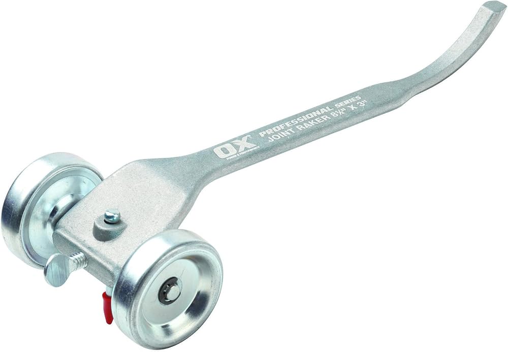 OX Tools Brick Joint Raker Pro 8.5 x 3 Inch OX-P031003 Silver