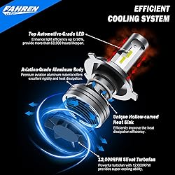 H4 Light Bulb, 55000LM 1000% Super Brighter, Real
