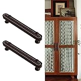 CcHhyyt 6 Pack Leather Cabinet Handle Pulls