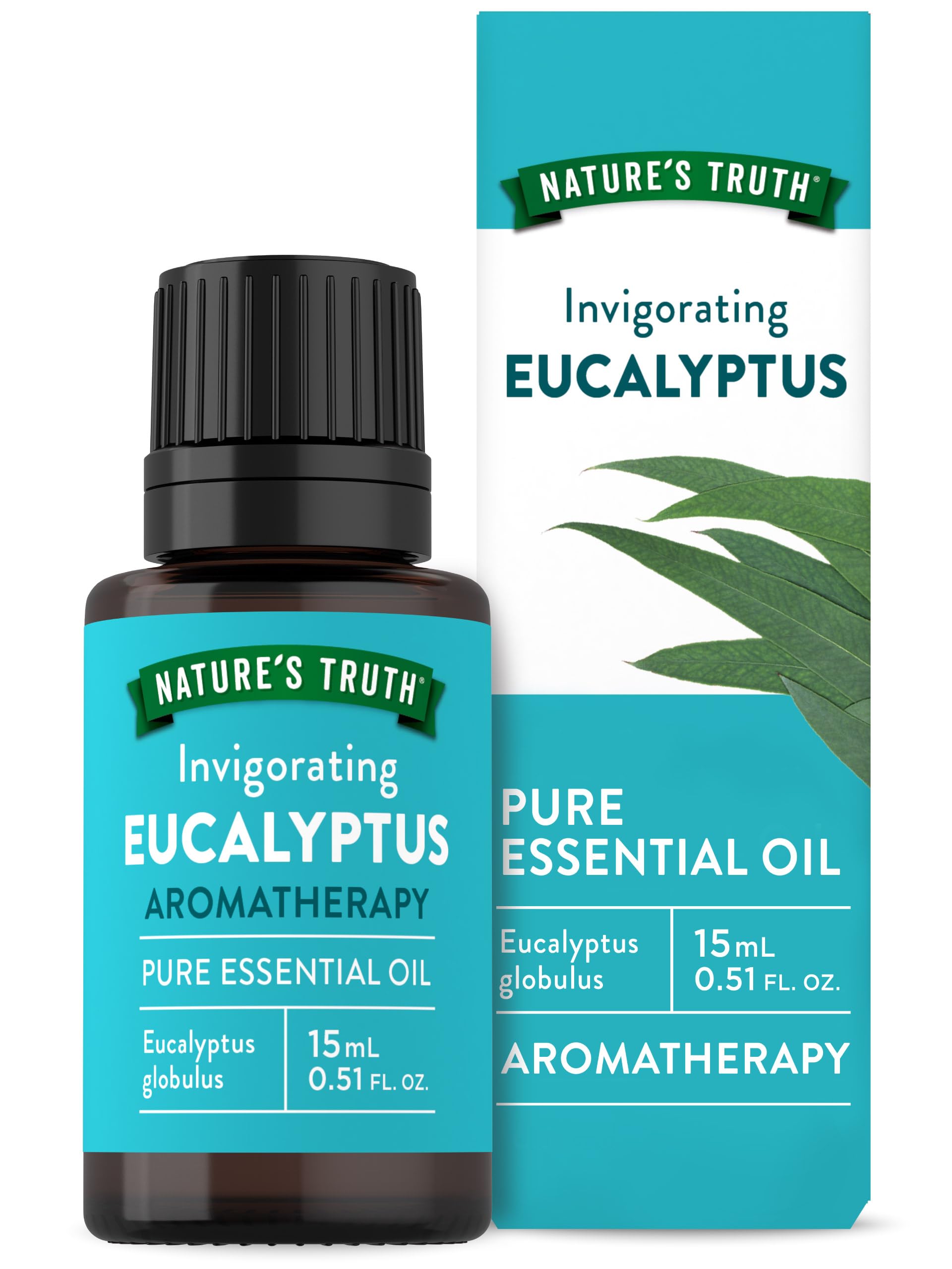 Nature's Truth Aromatherapy 100% Pure Essential Oil, Eucalyptus, 0.51 Fluid Ounce