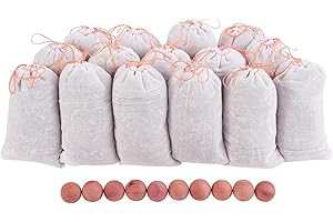 Brite Lightingtech 15 Cedar Chip Bags and 10 Cedar Balls for Clothes Storage