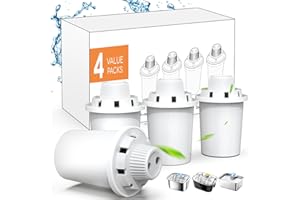 PETNF Dog Water Fountain Filters Replacement 4 Packs, 2 Months Set of Replacement Filters for Large Pet Cat Water Fountain Dog Water Bowl Dispenser, Compatible with D2341/D2223/D2322/D2340 Models