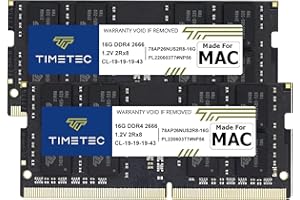 Timetec 32GB KIT(2x16GB) Compatible for Apple DDR4 2666MHz for Mid 2020 iMac (20,1/20,2) / Mid 2019 iMac (19,1) 27-inch w/Ret