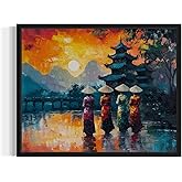 Vietnam Art Print Poster, Asia Oriental Countries Culture Wall Art Asian Paintings for Bedroom Bathroom Living Room Decor 97 (Vietnam, 24 x 36 inches, Unframed)