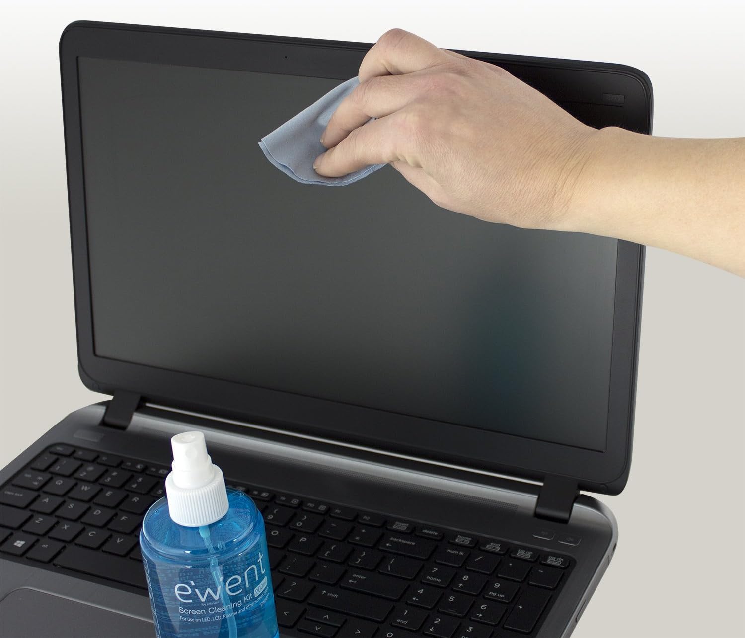 Ewent EW5671 Antibacterial Cleaner (200ML) + Microfibre Cloth (20x20CM) for LED/LCD/Plasma/Laptop screens, iPhone, iPad - Image 5