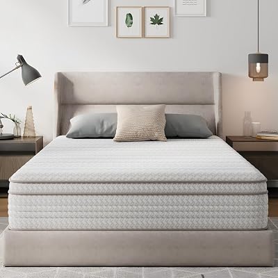 Novilla 14 Inch Twin Mattress in a Box, Hypoallergenic & Back Pain Relief, Hybrid Twin Mattresses with Smarts Coils, Fiberglass Free CertiPUR-US Certified Colchones No Box Spring Needed