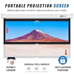 LopBast Screen 100INCH Manual Pull Down White