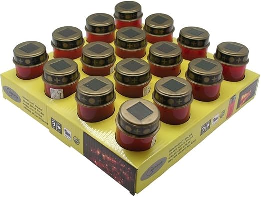 Articasa Led Grablicht Mit Einer Gelben Led Ein Aus Schalter Dammerungsautomatik Solarbetrieb Hohe 12 Oder 21 Cm Hohe 12 Cm Amazon De Kuche Haushalt