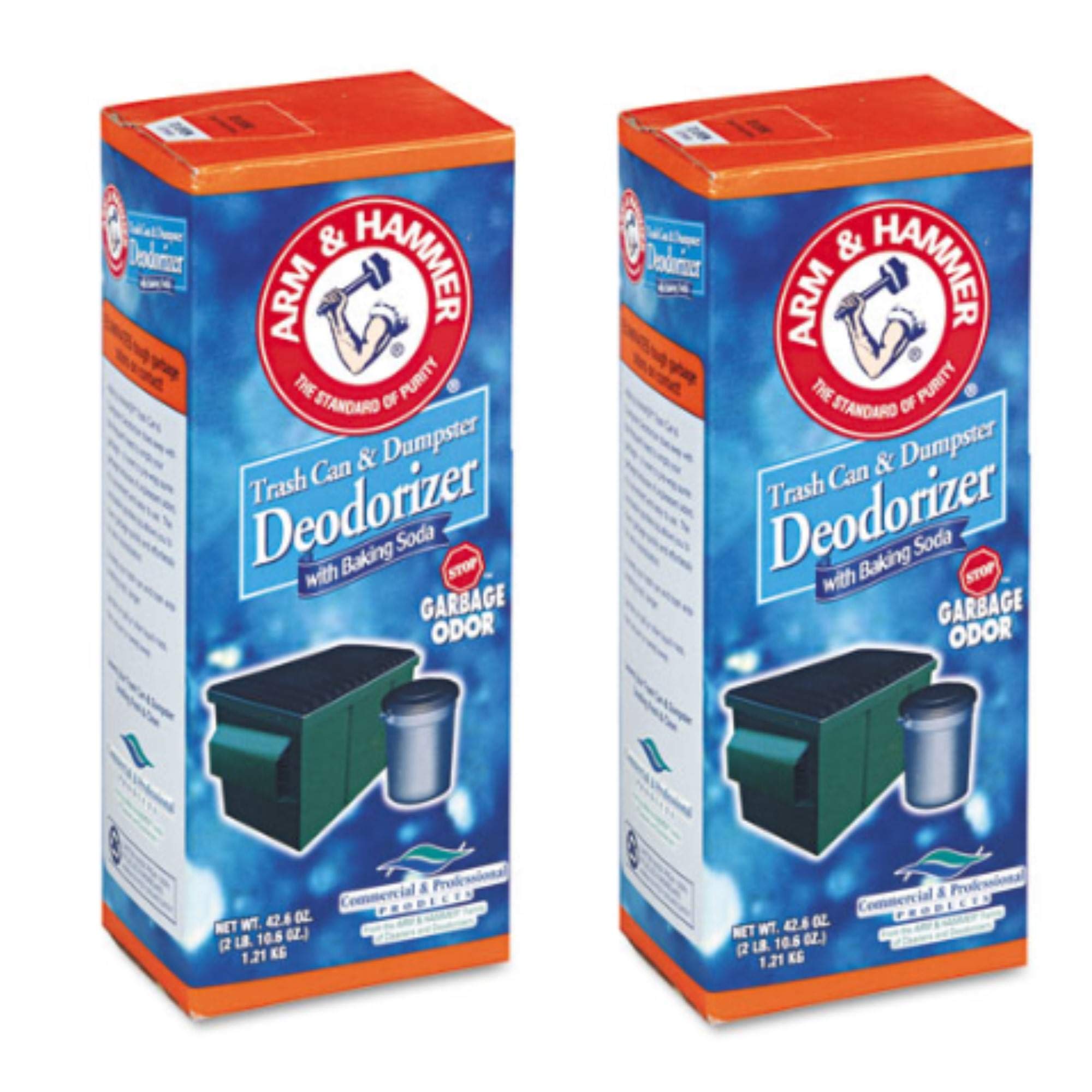 Photo 1 of Arm & Hammer 51446 42.6 oz Trash and Dumpster Deodorizer Can (2 PACK)