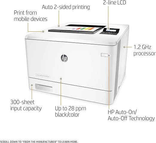 hp lj pro m452dn
