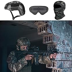SANYETS Airsoft Helmet, Black PJ Tactical Helmet