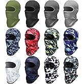 Geyoga 12 Pcs Balaclava Face Mask Men Ski Mask Winter Full Face Camo Windproof UV Protection Cover for Women Outdoor