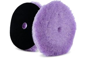 LAKE COUNTRY Purple Foamed Wool 6.25" (1-Pack) Combination Wool and Foam pad. Perfect for Compounding or Polishing. Fits 6" Backing Plate.