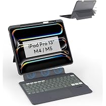 EIP Keyboard Case for iPad Pro 13 inch M5(2025)/M4, Magnetic