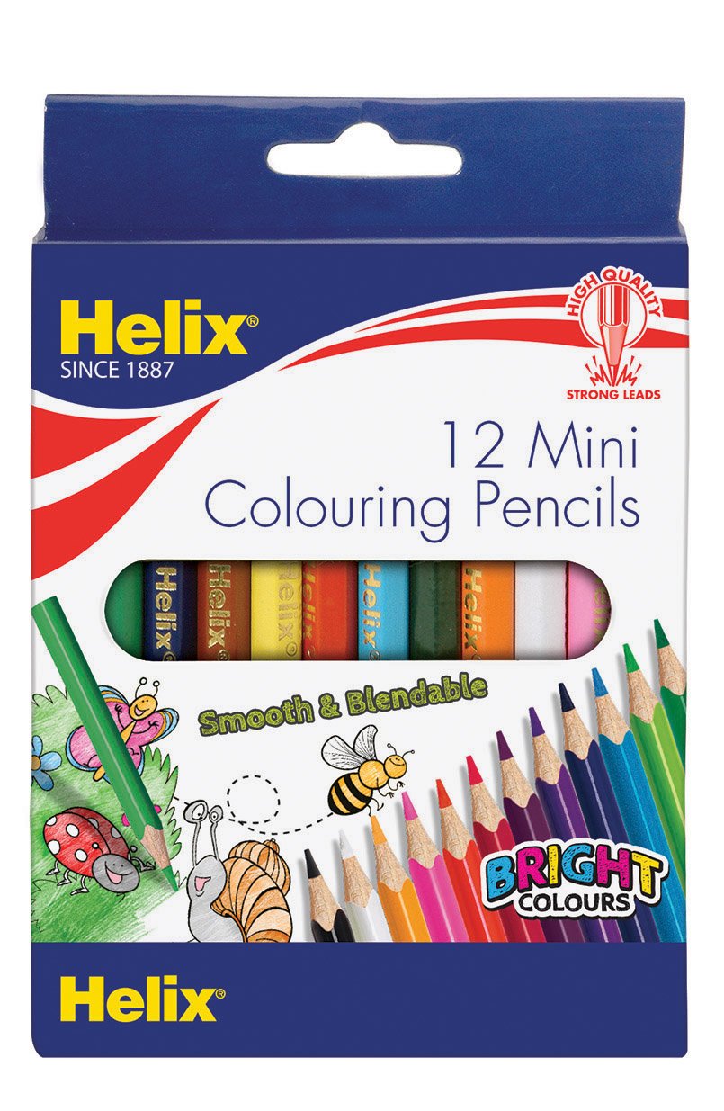 Helix Mini Colouring Pencils (Pack of 12)