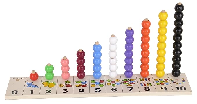 Skillofun Wooden Lets Count (1-10), Multi Color