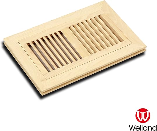 Welland 6 Inch X 10 Inch Hickory Hardwood Vent Floor Register