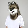 HAOAN Furry Dog Mask Animal Full Head Wolf Fox Realistic Masks for ...