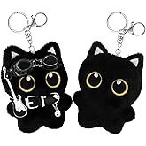 Zkptops 2Pcs Plush Keychain Cute Stuffed Animal Keychain for Bag Charm Purse Handbags Key chain Accessories