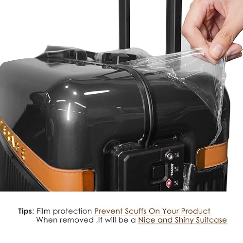 VERAGE Hardside Spinner Luggage, Black, Carry-On 20-Inch in Oman