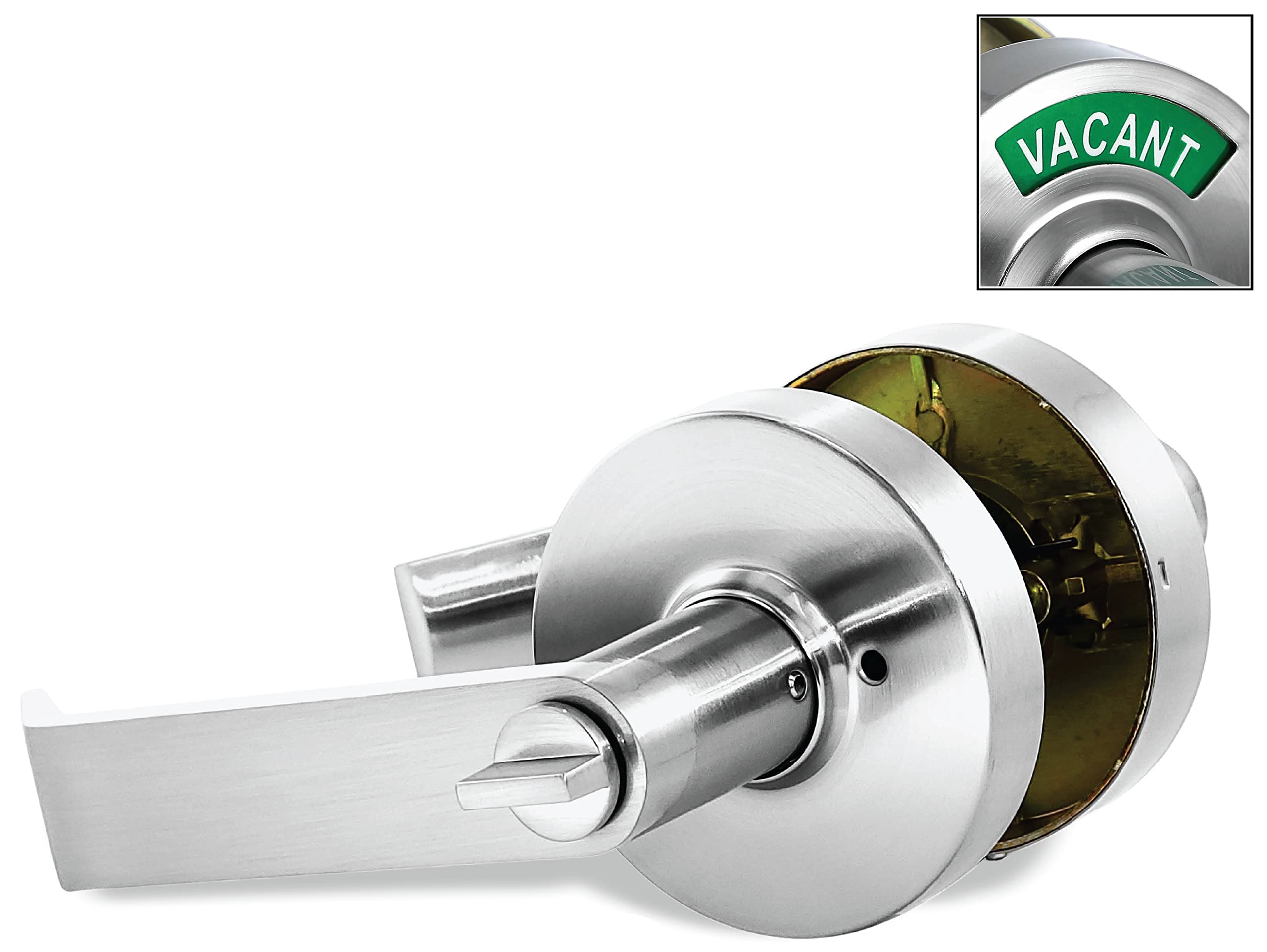 VIZILOK Privacy Indicator Lock With Keys C3FE, Large InUse Or Vacant