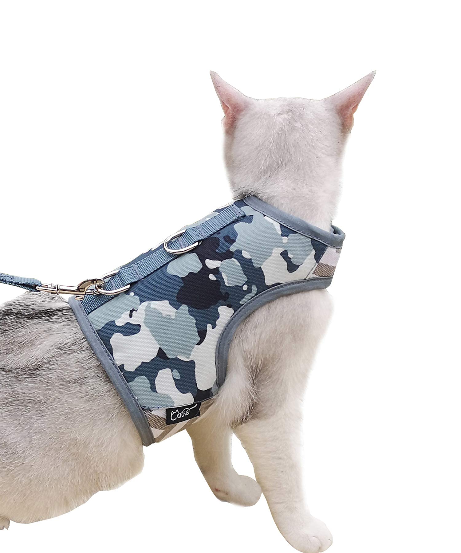 Tactical Kitty Harness And Leash For Walking Escape Proof