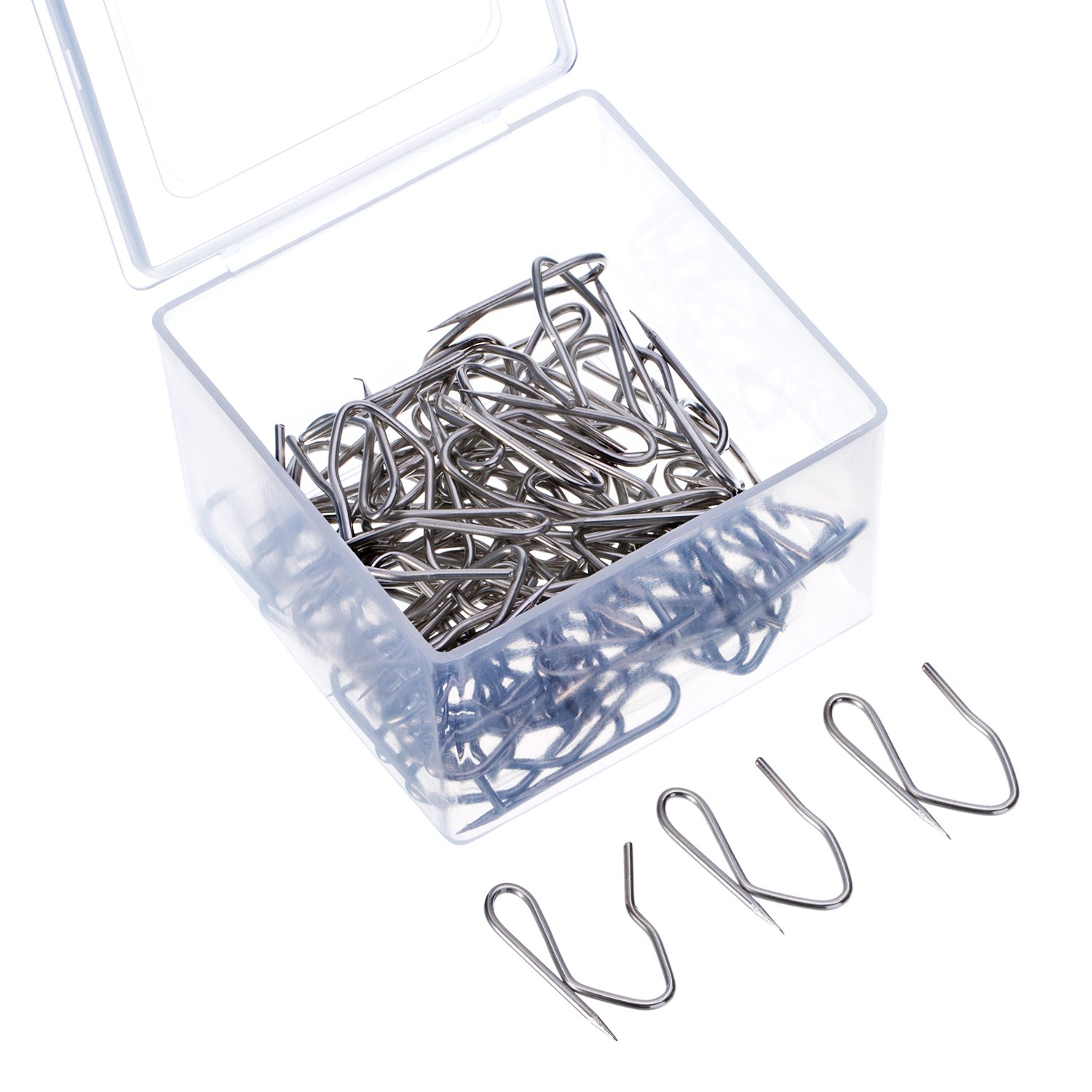 Shower Curtain Hooks Rings, Stainless Steel Rust-Resistant Curtain Rings and Hooks for Bathroom Shower Rods Curtains Set (58 Pieces, S Style)