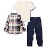 Nautica boys 3pc Woven Shirt Pant Set