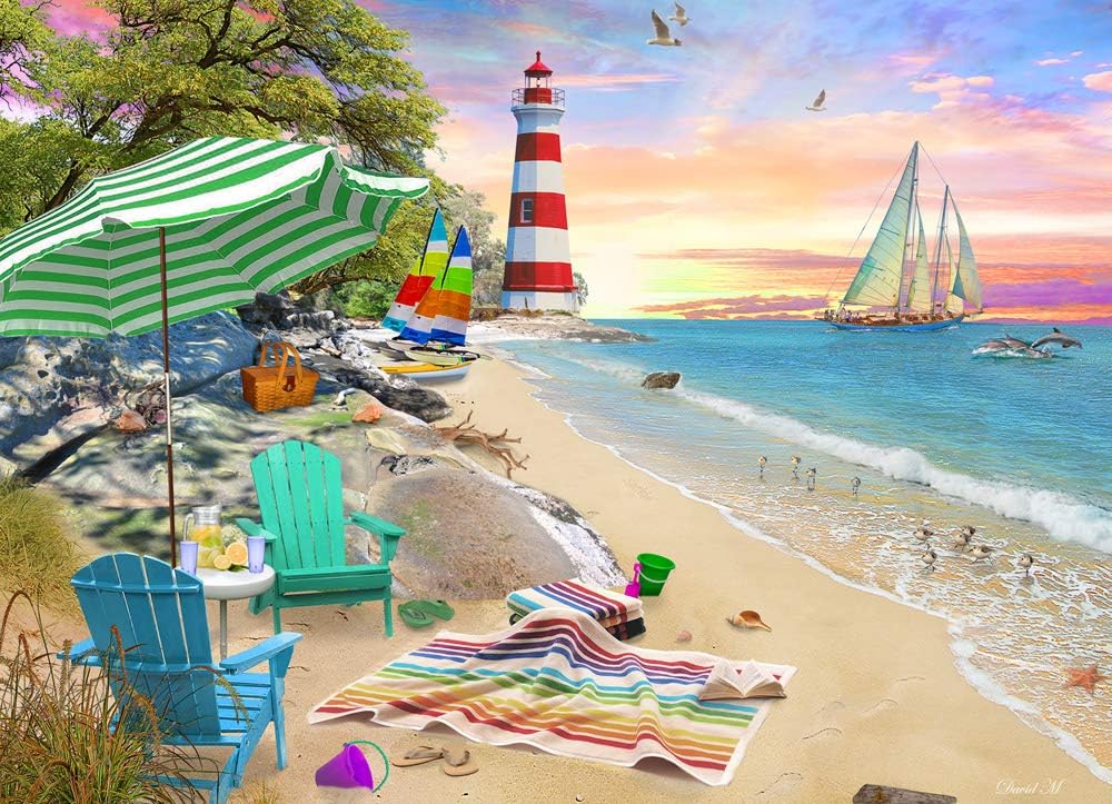 Seaside Beach Jigsaw Puzzle 1000 Piece, Jigsaw Puzzles Amazon Canada
