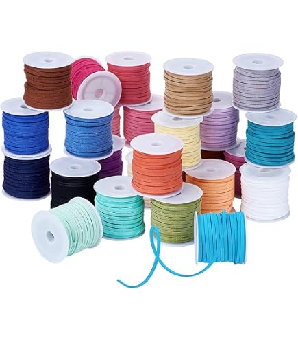Bobine De Fil Cordon Coton Ciré 1,5 Mm - 90 Mètres Vert émeraude Turquoise