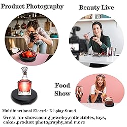 JAYEGT Motorized Rotating Display Stand with 5