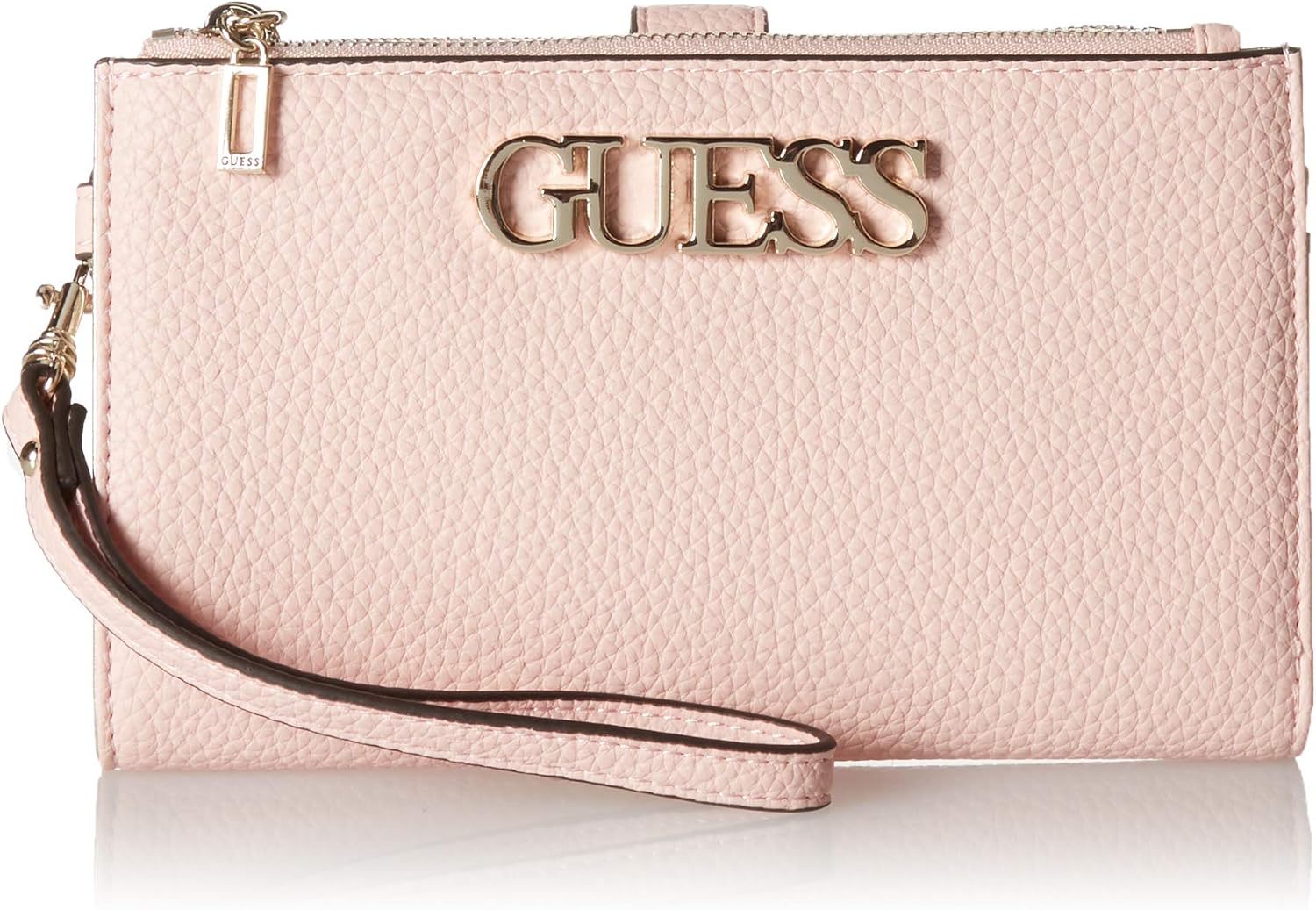 GUESS Uptown Chic Double Zip Organizer Wallet, Rose Clothing