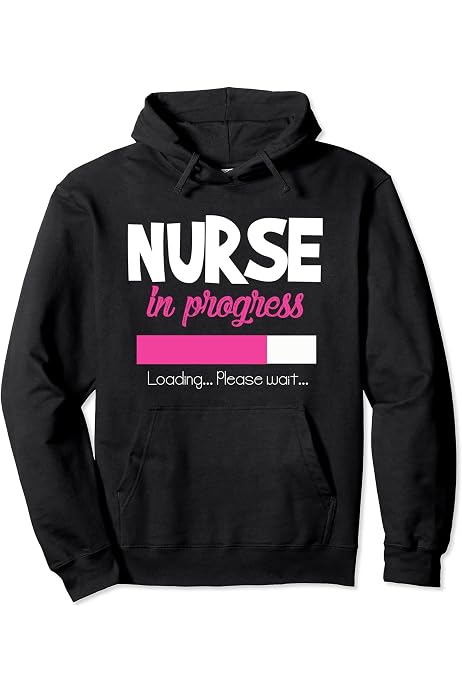 Amazon.com: Nurse in Progress Funny Nursing Student School Gift Pullover  Hoodie : Clothing, Shoes u0026 Jewelry