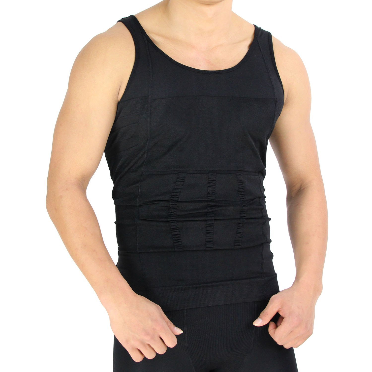 Buy RAPID Men's Shaper Vest (Black) Hide Beer Belly ! at Amazon.in