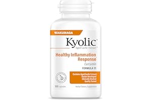 Kyolic Aged Garlic Extract Formula 111, Healthy Inflammation Response, Curcumin, 100 Capsules (Packaging May Vary)