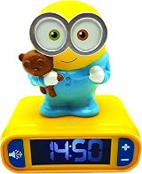 Lexibook Despicable Me Bob Nightlight Alarm Clock Sounds LCD Backlit
