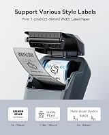 NIIMBOT B1 Label Maker 2 Inch Bluetooth Thermal Printer with 3 Rolls Labels view 2