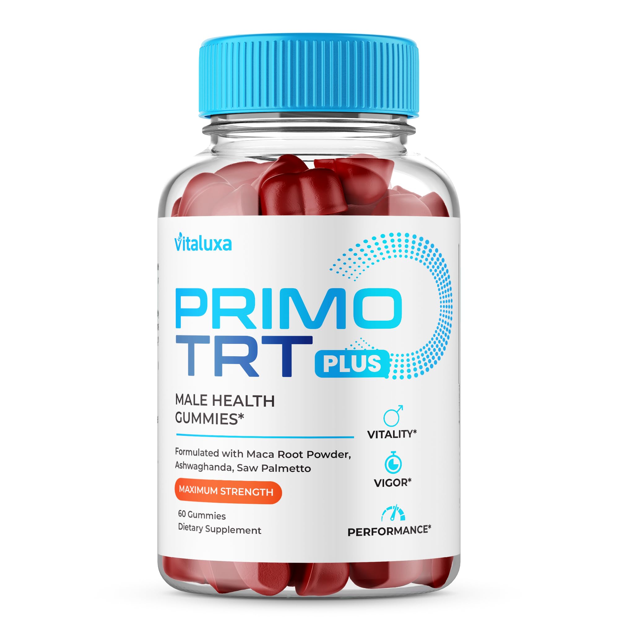 Photo 1 of Primo TRT Gummies, Primo TRT Plus Advanced Performance Blend Supplement, PrimoTRT Try Prime Gomitas Maximum Strength Males Support for Overall Health Wellness All Natural Ingredients (60 Gummies)