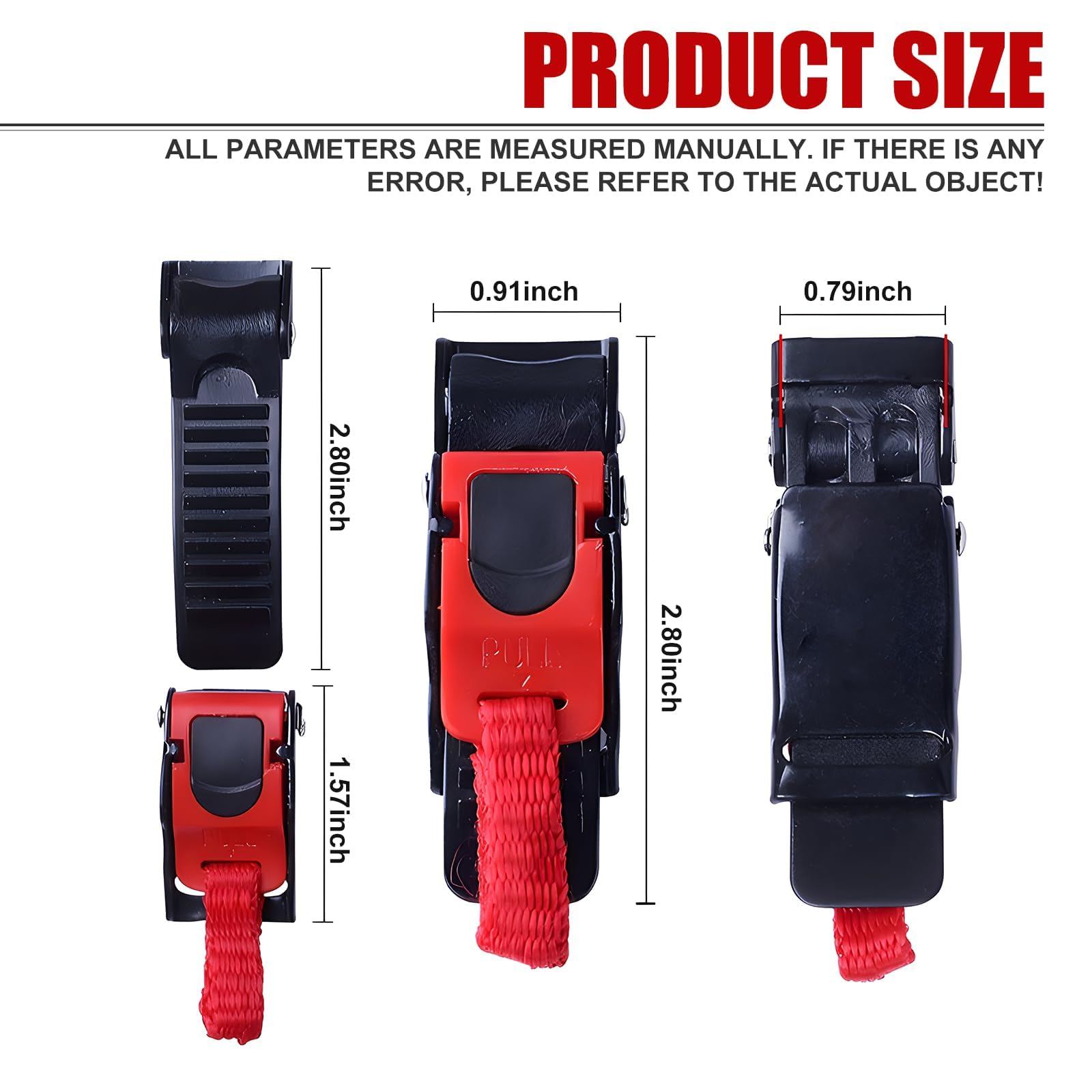 Hengzirui 2pcs Motorcycle Helmet Quick Release Buckles Chin Strap Pull Buckle Helmet Attachments - View #12