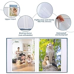 vivinin 2 Pack Photo Album 4x6, Linen Cover Photo