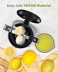 Cold Press Juicer with 8 Juice Bottles