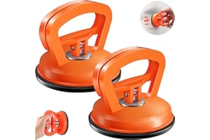 MASTERPLUG Car Dent Puller,Dent Removal Kit,2 Pack Car Dent Puller Kit Handle Lifter,Powerful Car Dent Remover,Suction Cup Dent Puller and Paintless Dent Repair Kit for Car Body Dent,Glass,Tiles and Mirror